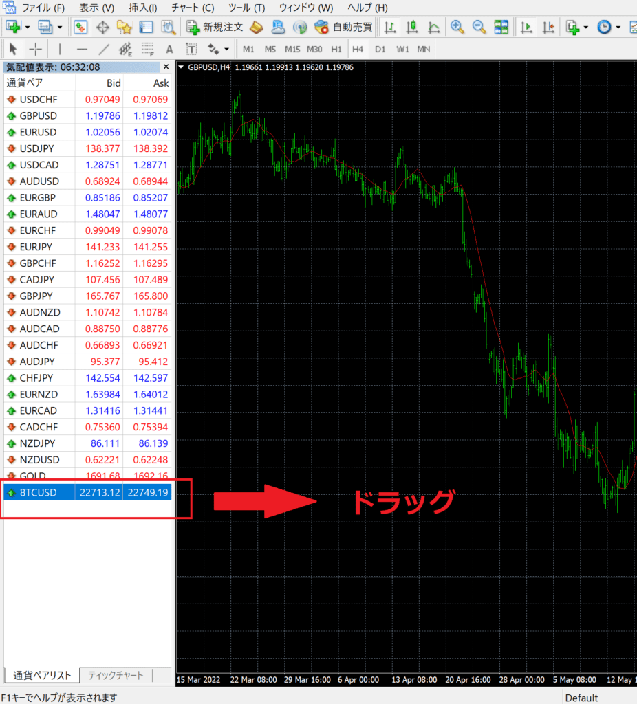 XMで仮想通貨・ビットコインを取引する手順