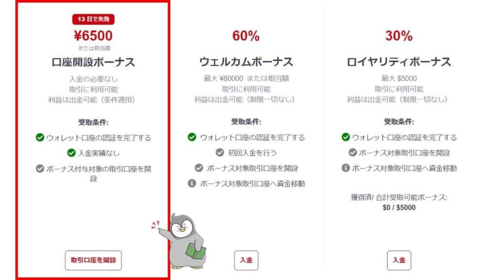 HFMの新規口座開設ボーナスの受け取り手順