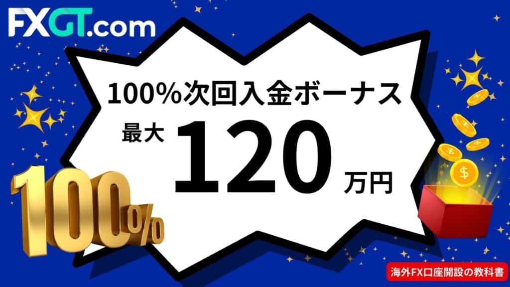 FXGTの期間限定入金ボーナス