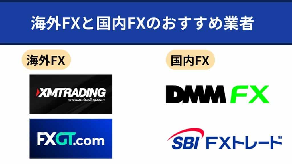 海外FXと国内FXのおすすめ業者