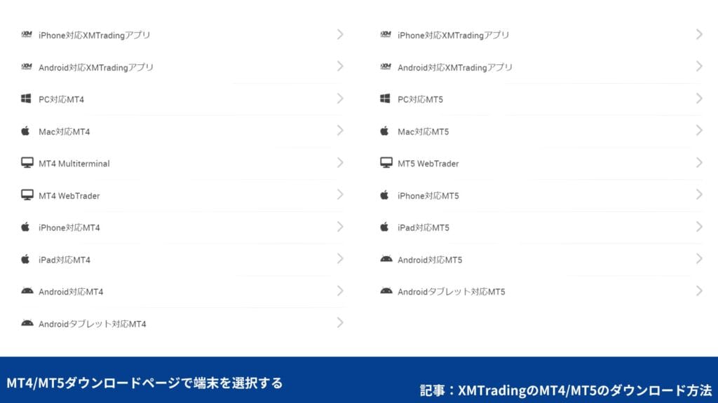 XMトレーディングの使い方｜MT4/MT5のダウンロード・ログイン方法【スマホ】