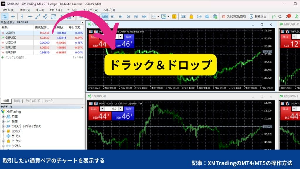 XMトレーディングの使い方｜MT4/MT5の注文・決済方法【PC】