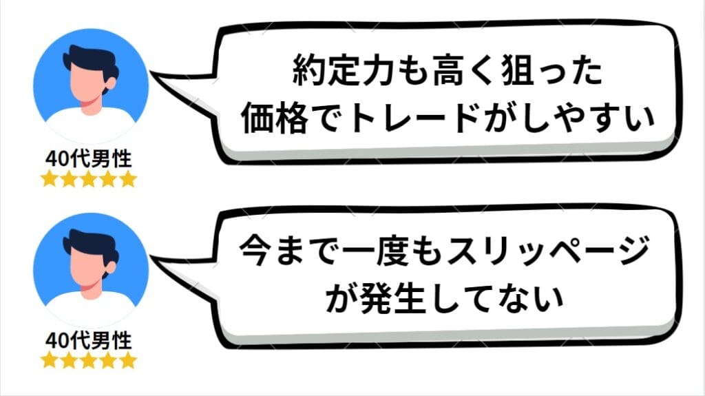 XMトレーディングの良い評判・口コミ｜約定力