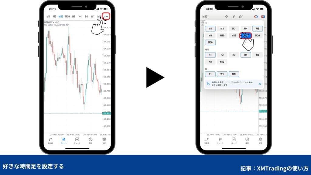 XMトレーディングの使い方｜MT4/MT5の使い方番外編【スマホ】