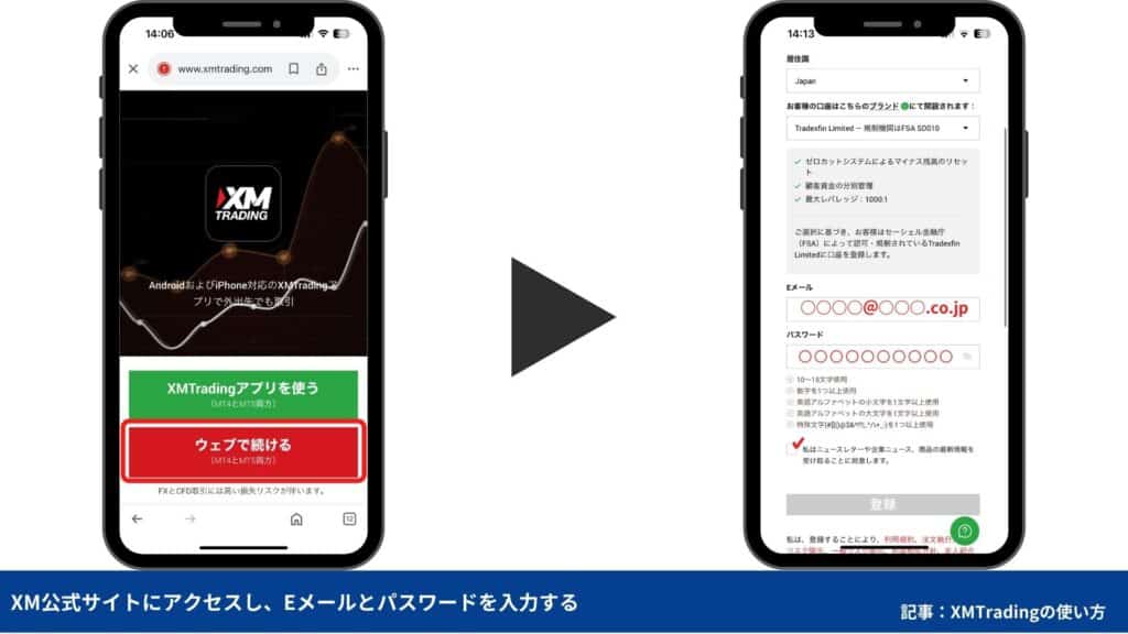 リアル口座の開設手順【スマホ】