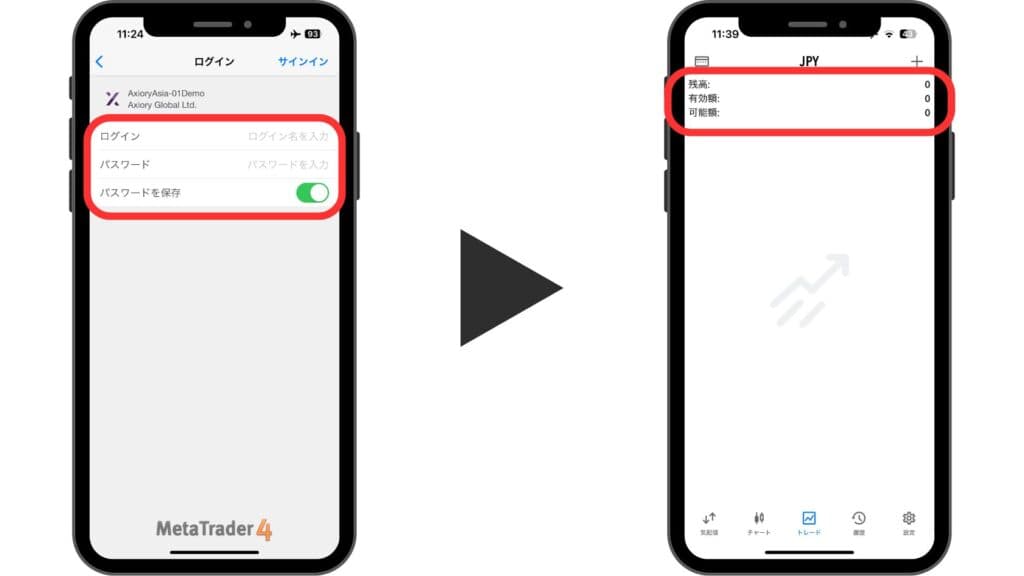 AXIORY（アキシオリー）の使い方｜MT4/MT5のダウンロード・ログイン方法【スマホ】